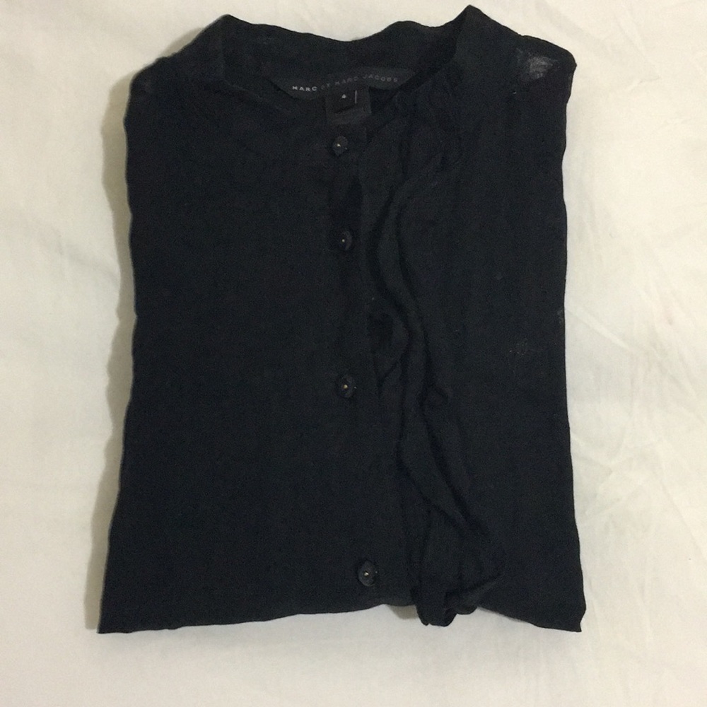 Marc by Marc Jacobs black cotton blouse